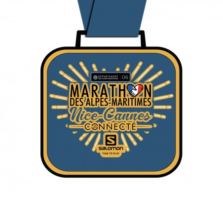 Médaille Collector Marathon des Alpes-Maritimes Connecté / evenements-connectes